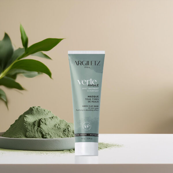 Pâte à l’argile verte pour masque corps, visage et cheveux – Argiletz 