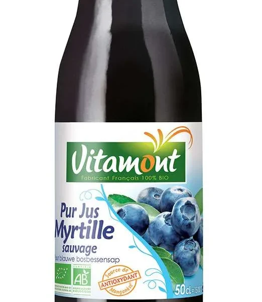 Pur jus de myrtille sauvage bio – Vitamont