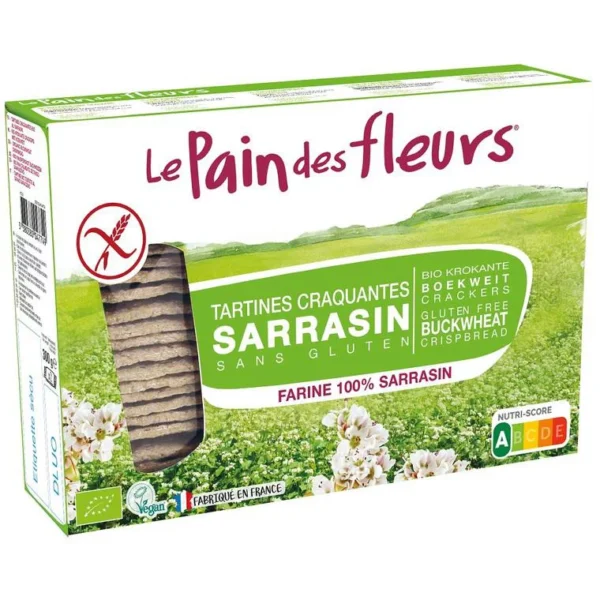 Tartines craquantes sarrasin bio – Le pain des fleurs